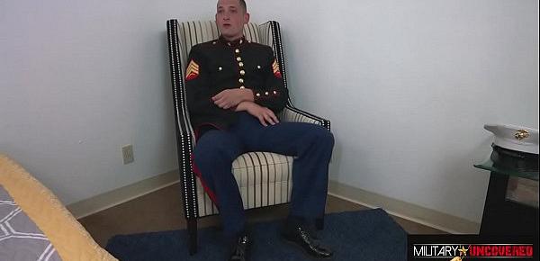  MARINE ROUND TWO, JACKING OFF IN MY DRESS BLUES